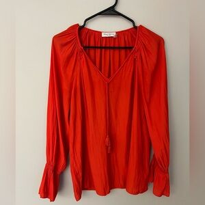 RAMY BROOK Lane Tassle-Tie Blouse